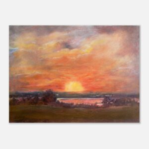 Sunset on the Mississippi Classic Semi-Glossy Paper Poster